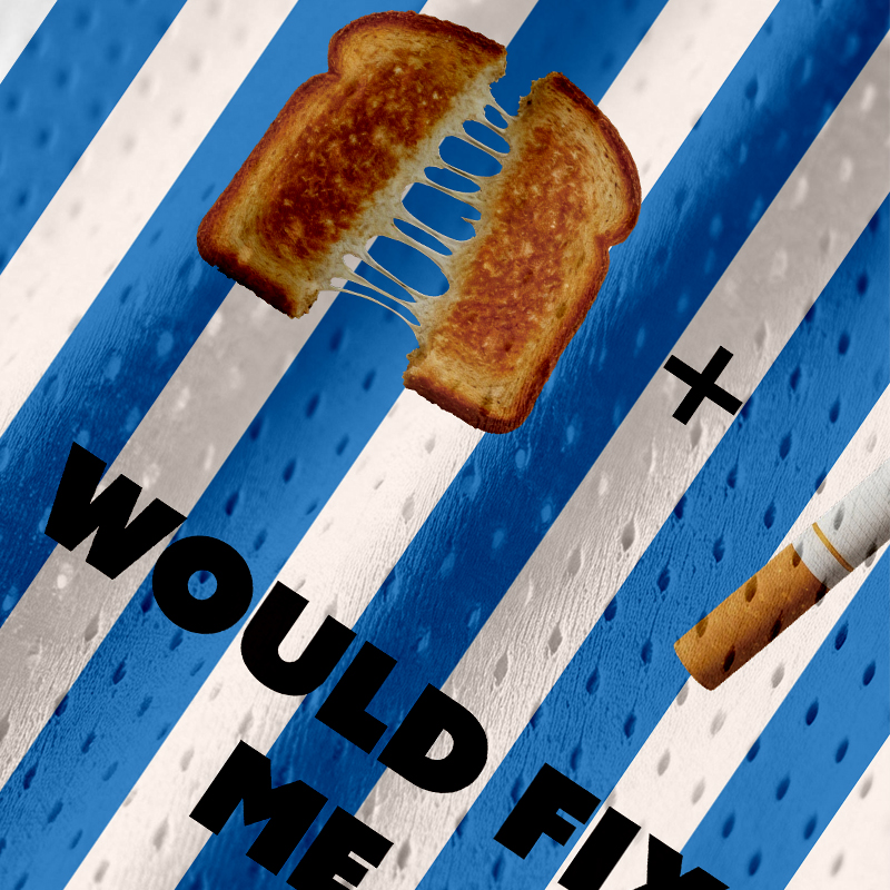 Modecanvas Grilled Cheese And Cigarette Meme Jersey Tank
