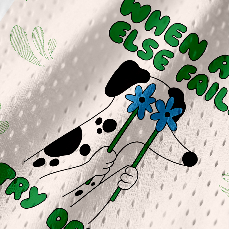 Modecanvas When All Else Fails Try Denial Jersey Tank
