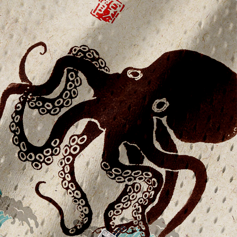 Modecanvas Octopus Japanese Art Jersey Tank