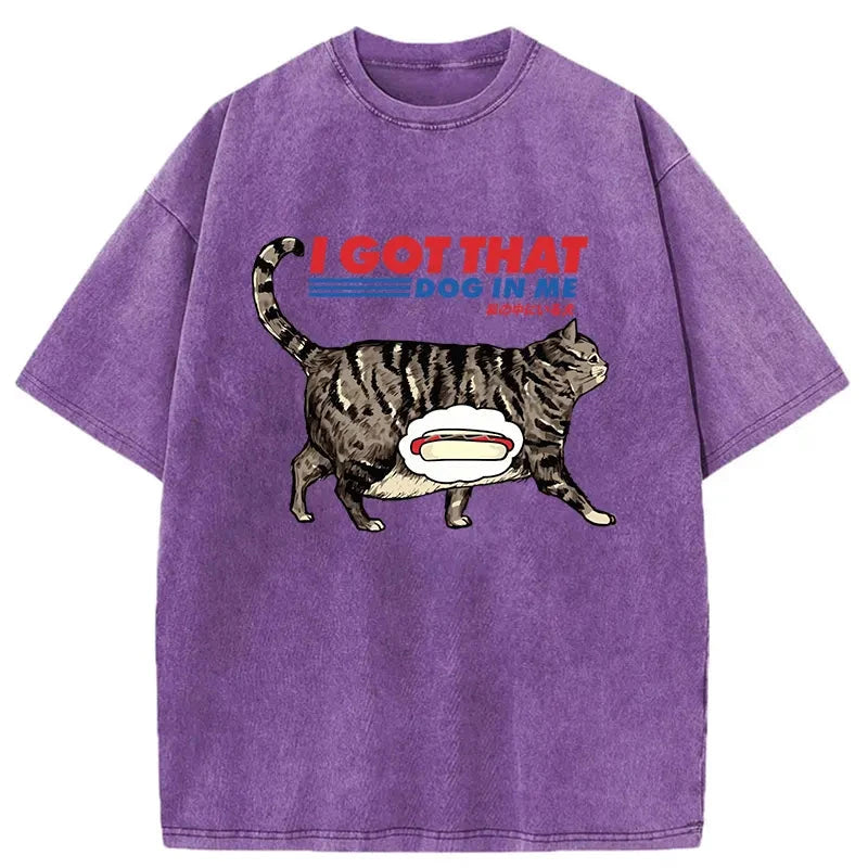 Modecanvas I Got That Dog In Me Japan Washed T-Shirt-modecanvas
