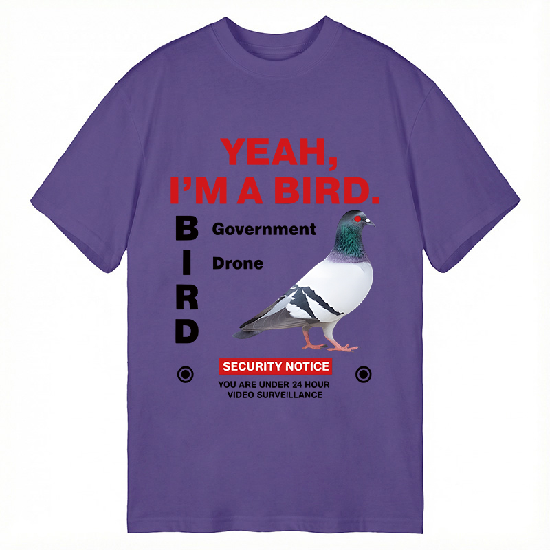 Modecanvas Government Funny Pigeon Puns DTG Printing Classic T-Shirt-modecanvas