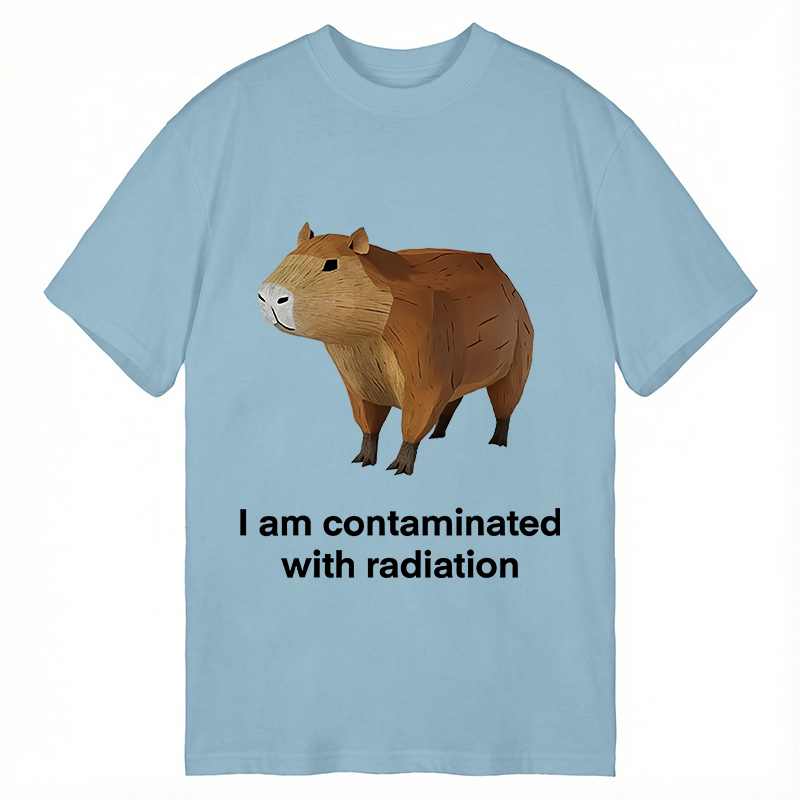 Modecanvas Contaminated Capybara DTG Printing Classic T-Shirt-modecanvas