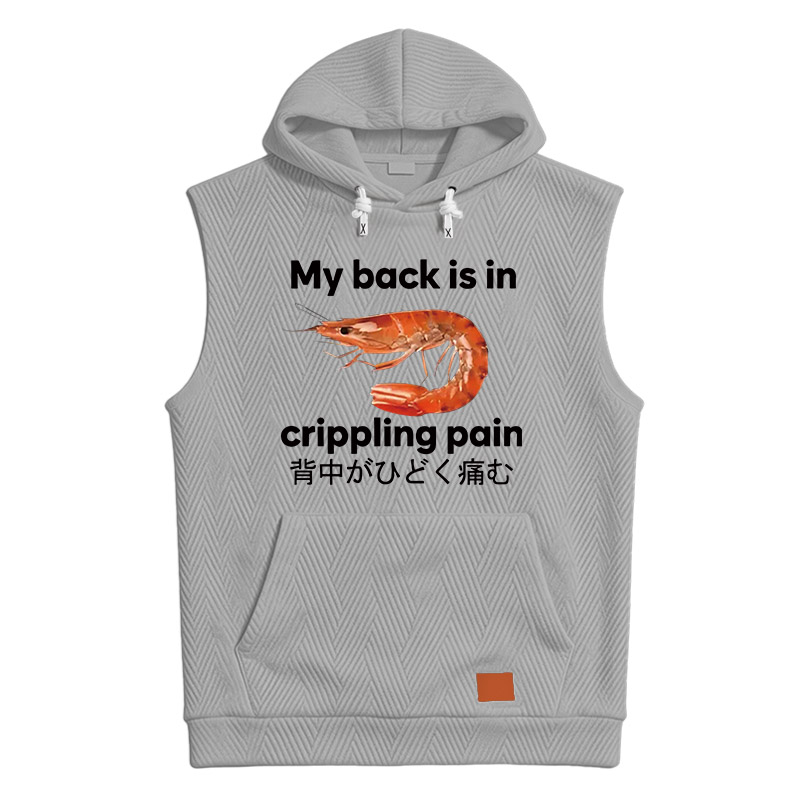 Modecanvas My Back Is in Crippling Pain Hooded Tank