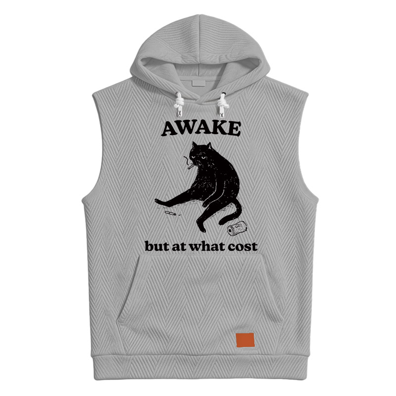 Modecanvas Decadent Smoking Cat Hooded Tank