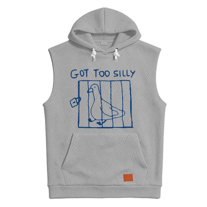 Modecanvas Got Too Silly Meme Hooded Tank