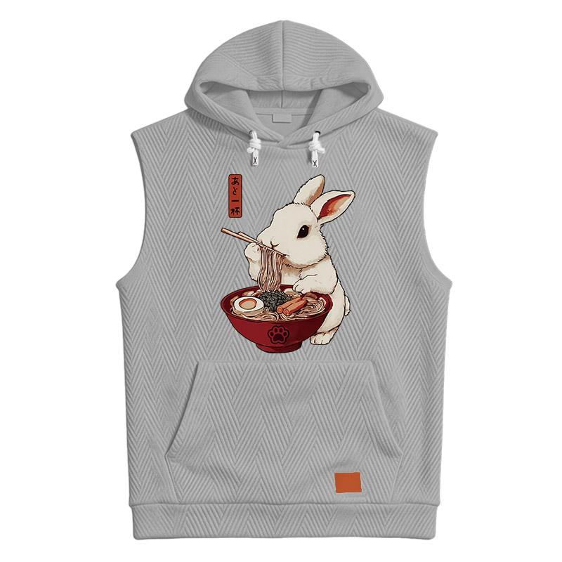 Modecanvas Bunny:One More Bowl, Please! Hooded Tank