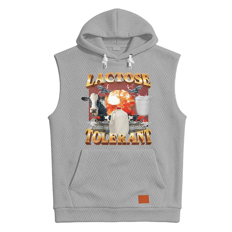 Modecanvas Retro Milk Lactose Tolerant Hooded Tank