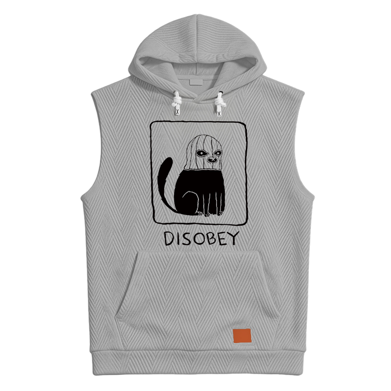 Modecanvas Disobey Cat Hooded Tank