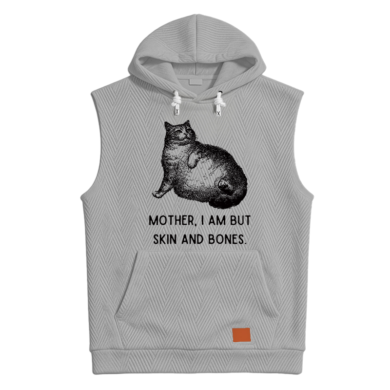 Modecanvas Skin & Bones Cat Hooded Tank