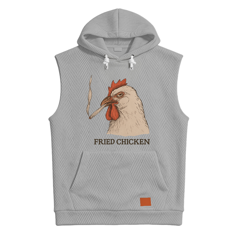 Modecanvas Fried Chicken 420 Smoking Meme Hooded Tank