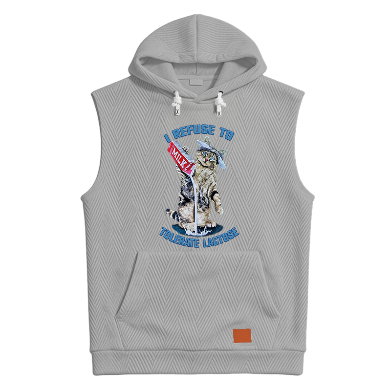 Modecanvas I REFUSE TO TOLERATE LACTOSE Hooded Tank