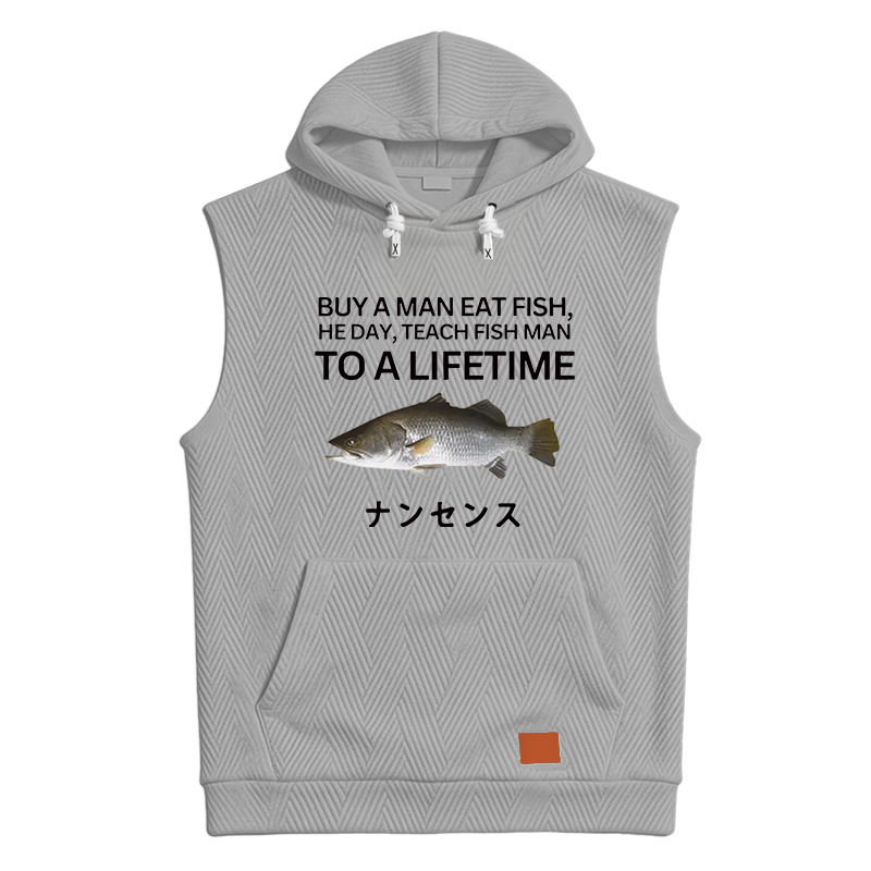 Modecanvas Buy a Man Eat Fish Hooded Tank