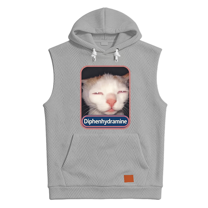 Modecanvas Diphenhydramine Cat Meme Hooded Tank