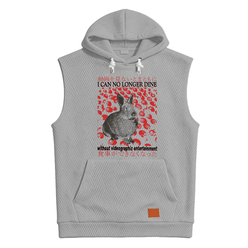 Modecanvas I Can No Longer Dine without Videographic Entertainment Hooded Tank