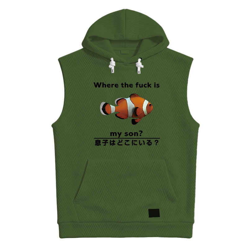Modecanvas Fish Looking For Son Hooded Tank