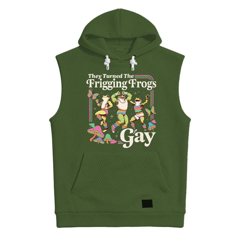 Modecanvas They Turned the Frigging Meme Hooded Tank