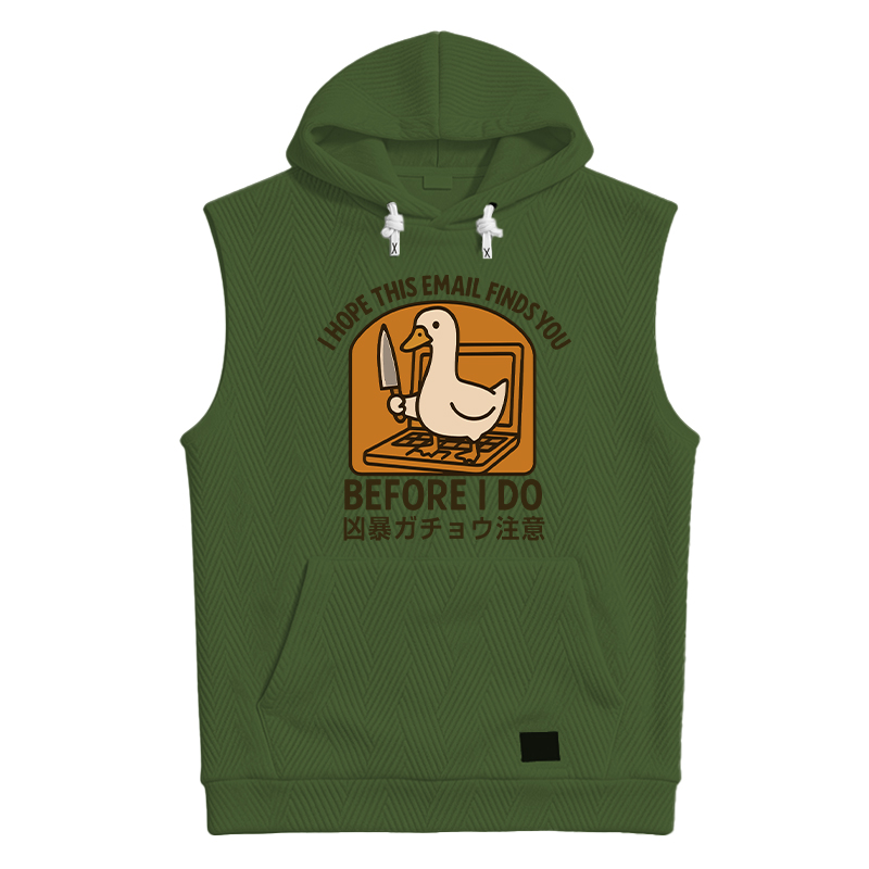 Modecanvas Goose With A Knife Hooded Tank