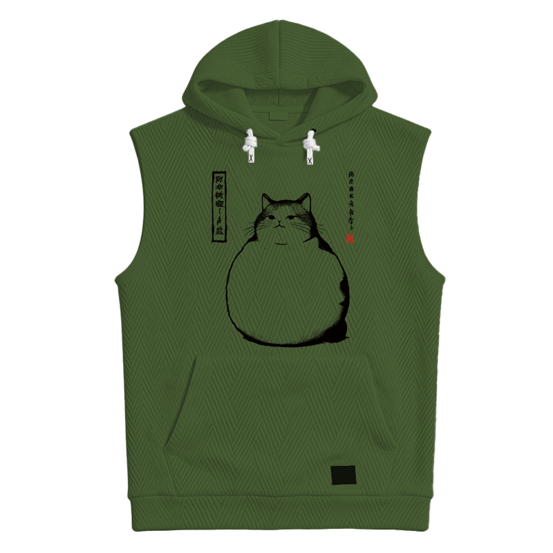 Modecanvas Matsumoto Hoji Cat Hooded Tank