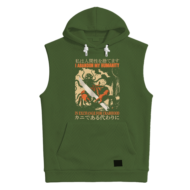 Modecanvas I Abandon My Humanity Crab Vintage Hooded Tank