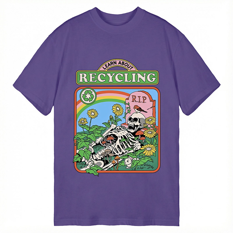 Modecanvas Recycling Life DTG Printing Classic T-Shirt-modecanvas