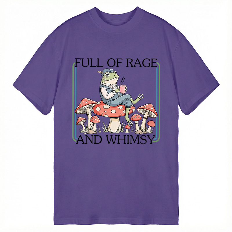 Modecanvas Full Of Rage and Whimsy Frog DTG Printing Classic T-Shirt-modecanvas