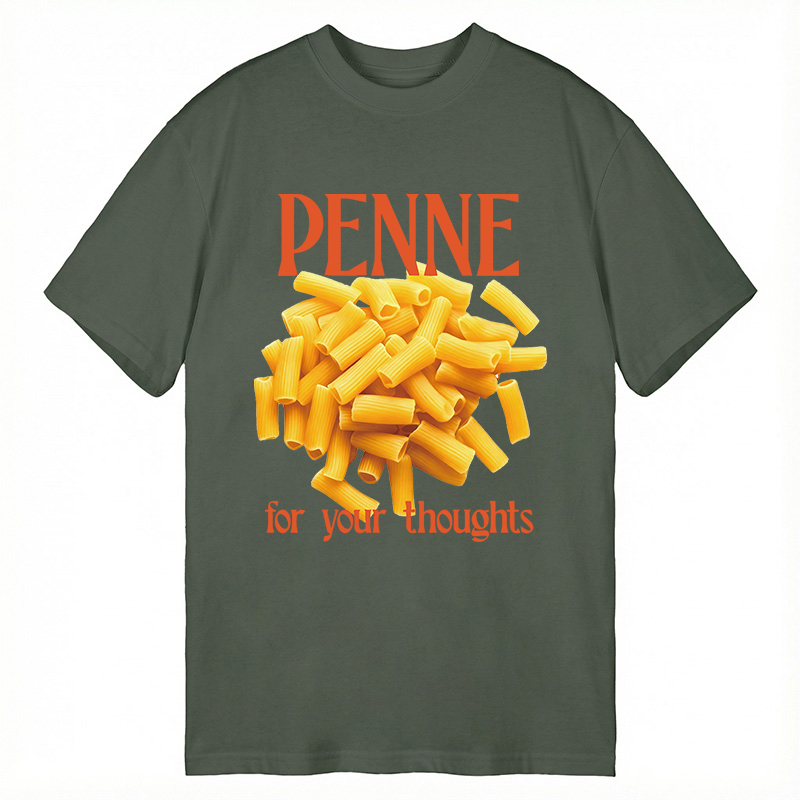 Modecanvas Penne For Your Thoughts DTG Printing Classic T-Shirt-modecanvas