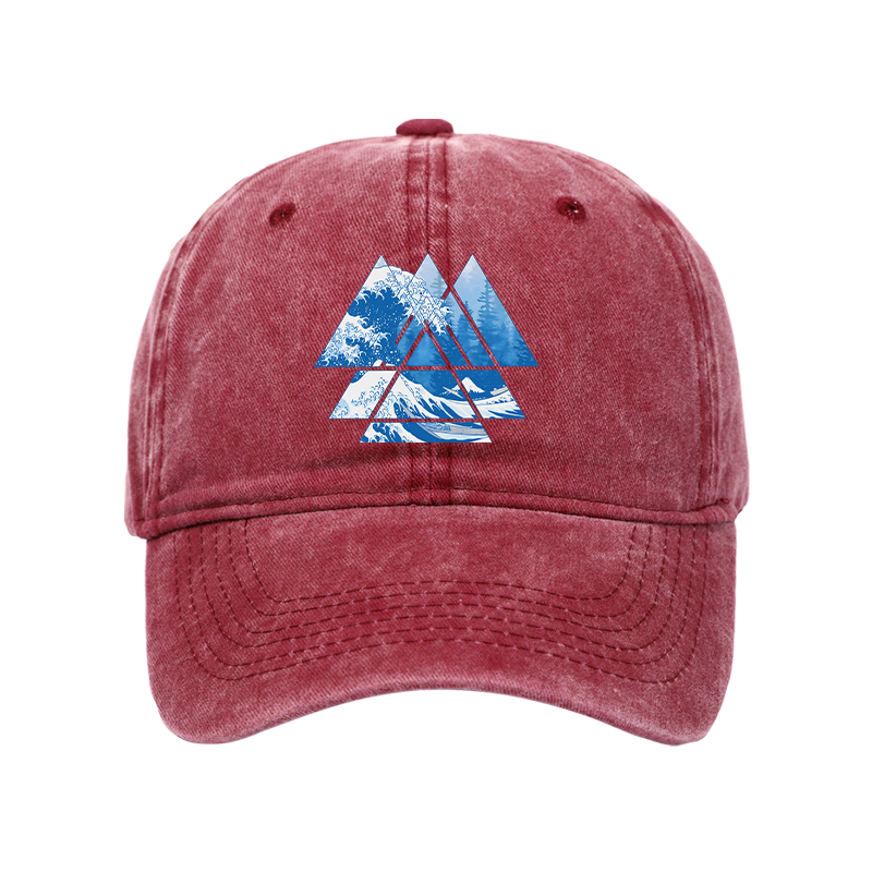 Modecanvas The Great Wave Washed Cap-modecanvas