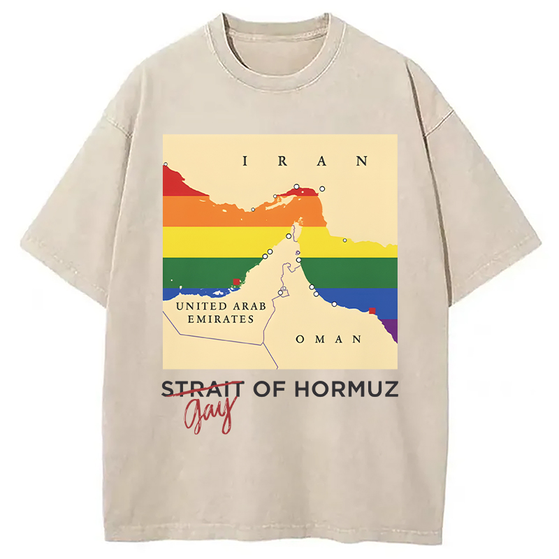 Modecanvas Gay of Hormuz DTG Printing Washed T-Shirt