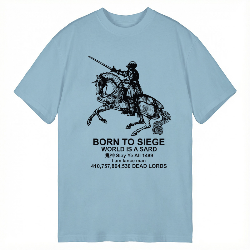 Modecanvas Born to Siege DTG Printing Classic T-Shirt-modecanvas