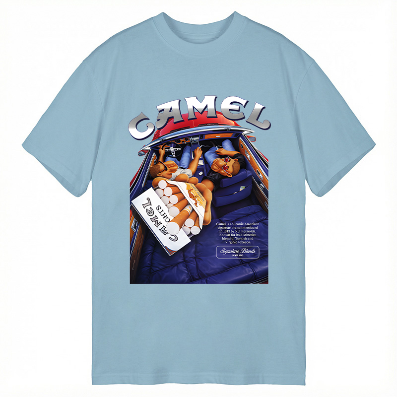 Modecanvas Camel Joe Cigarettes DTG Printing Classic T-Shirt-modecanvas