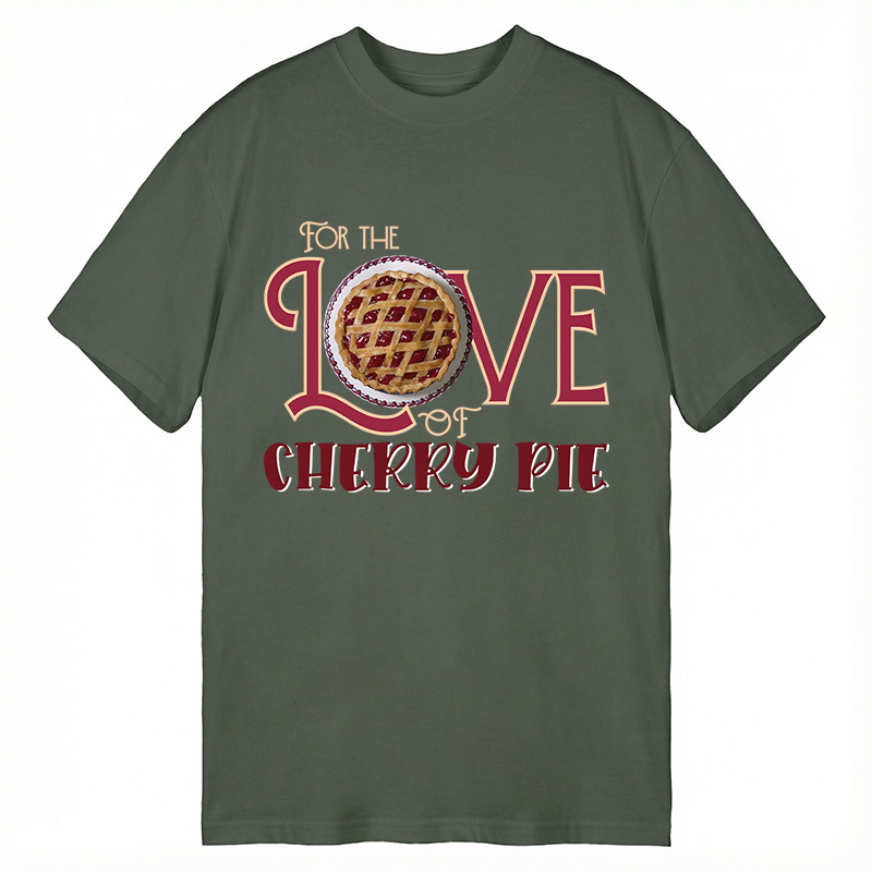 Modecanvas For the Love of Cherry Pie DTG Printing Classic T-Shirt-modecanvas