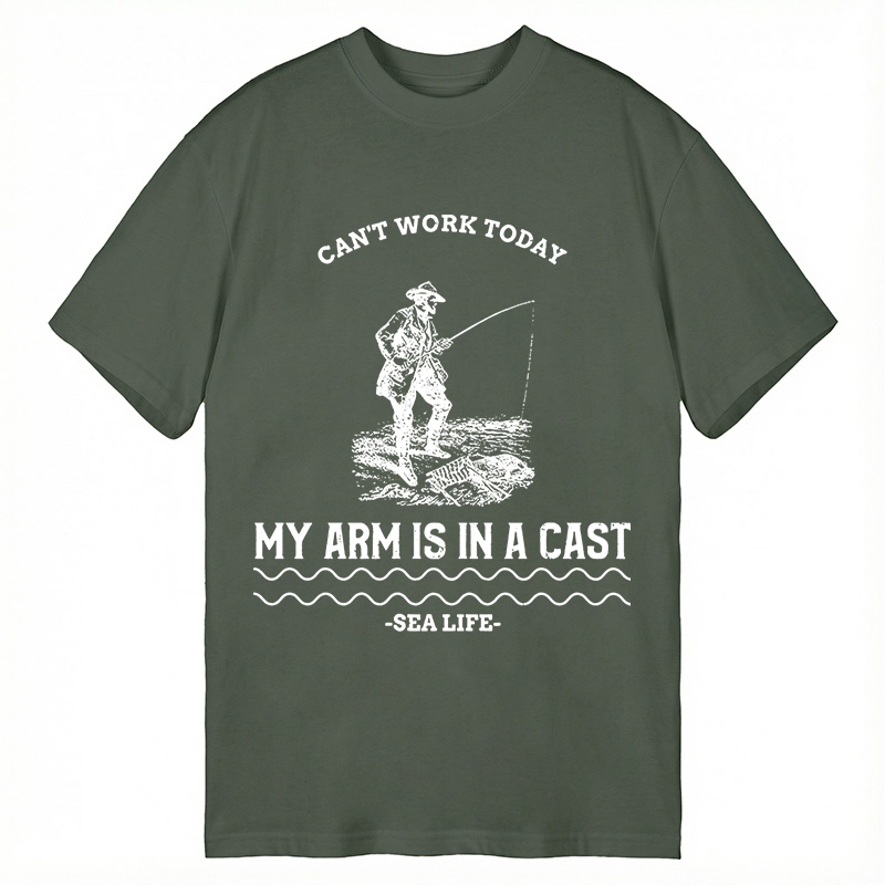 Modecanvas I Cant Work My Arm Is In A Cast DTG Printing Classic T-Shirt-modecanvas