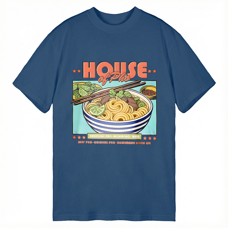 Modecanvas House of Pho DTG Printing Classic T-Shirt-modecanvas