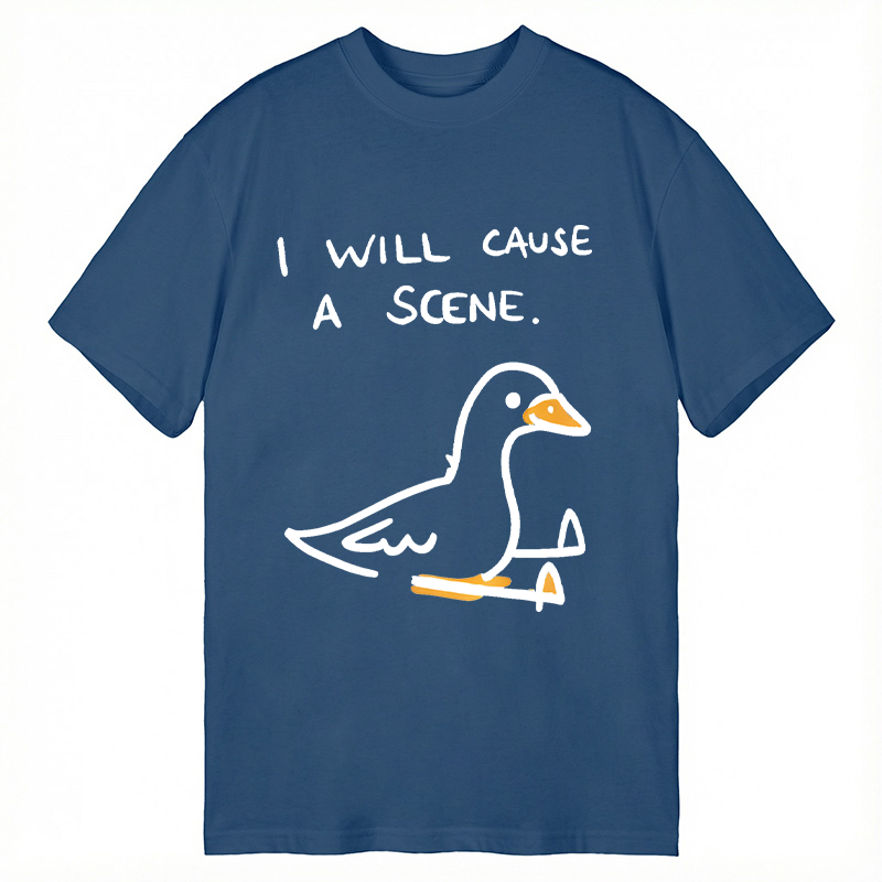 Modecanvas Pigeon Cause Trouble Meme DTG Printing Classic T-Shirt-modecanvas
