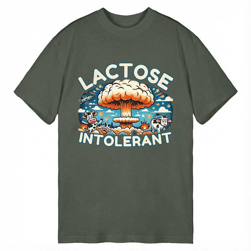 Modecanvas Lactose Intolerant Funny Meme DTG Printing Classic T-Shirt-modecanvas
