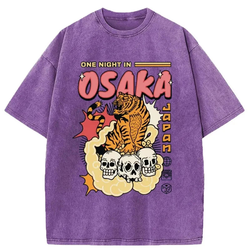 Modecanvas Osaka Tiger Washed T-Shirt