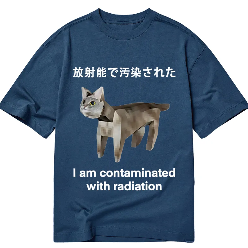 Modecanvas Cat Contaminated By Radiation DTG Printing Classic T-Shirt-modecanvas