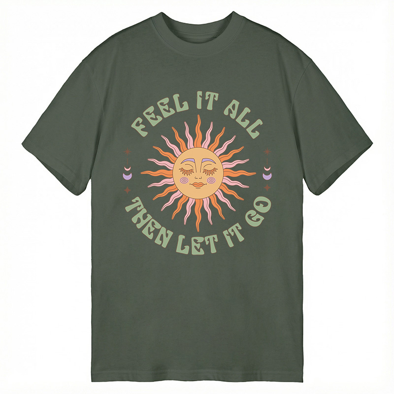 Modecanvas Breathe?and ?Release ?Artistic DTG Printing Classic T-Shirt-modecanvas