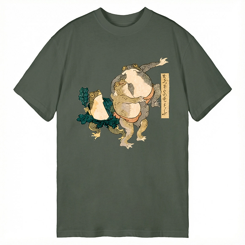 Modecanvas Sumo Frogs Japan DTG Printing Classic T-Shirt-modecanvas