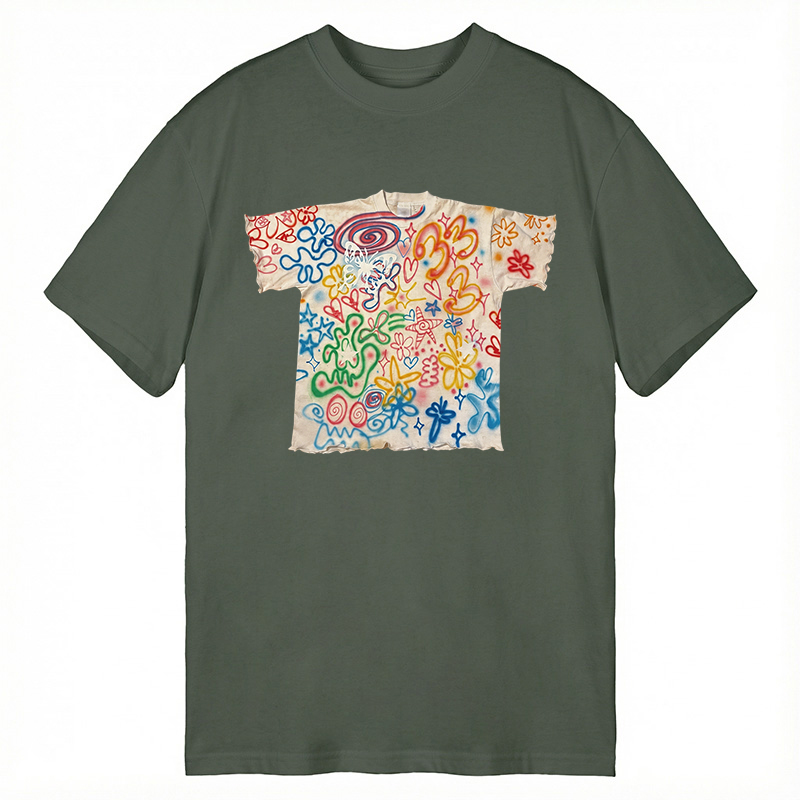 Modecanvas Graffiti Art Shirt Of DTG Printing Classic T-Shirt-modecanvas