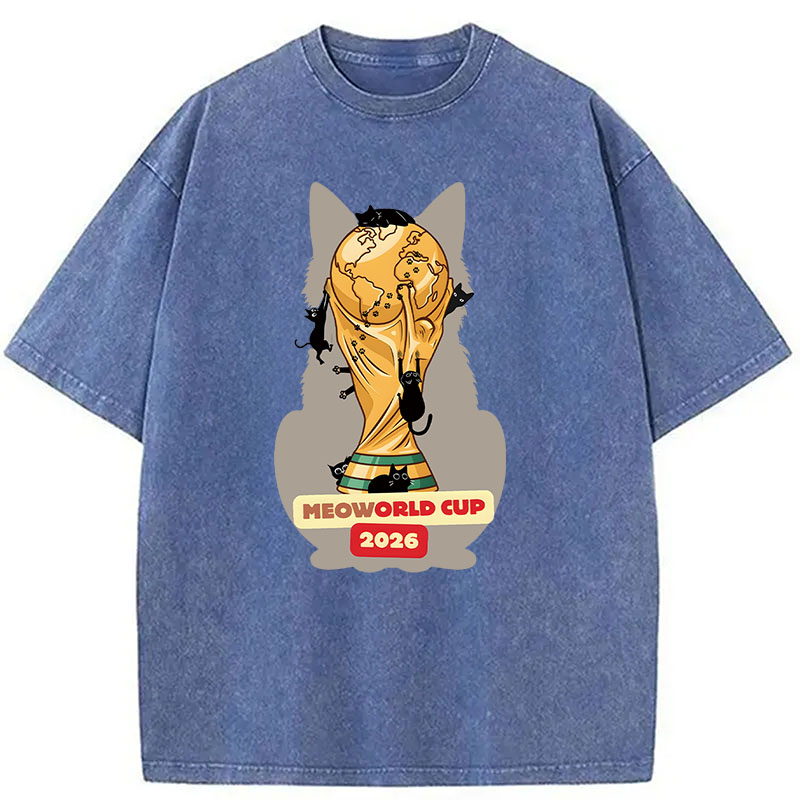Modecanvas Meoworld Cup 2026 DTG Printing Washed T-Shirt