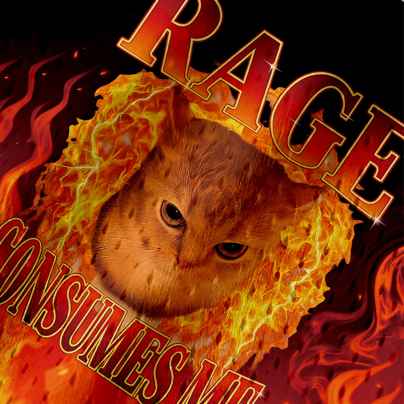 Modecanvas Rage Consumes Me Jersey Tank