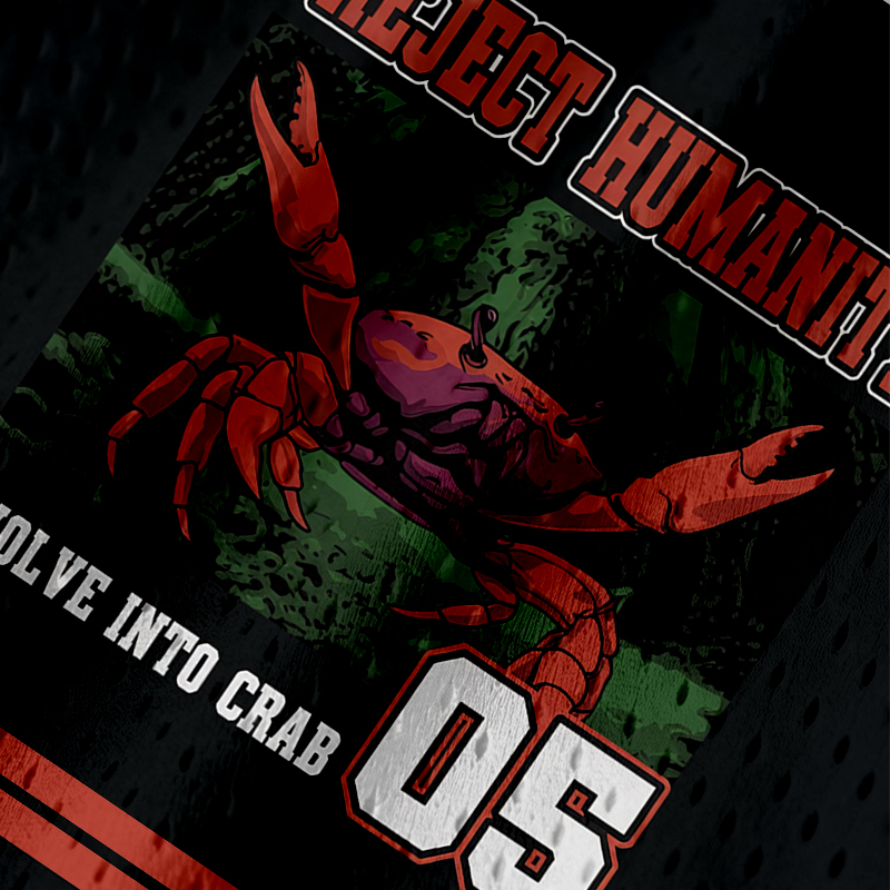 Modecanvas Crab Meme Jersey Tank