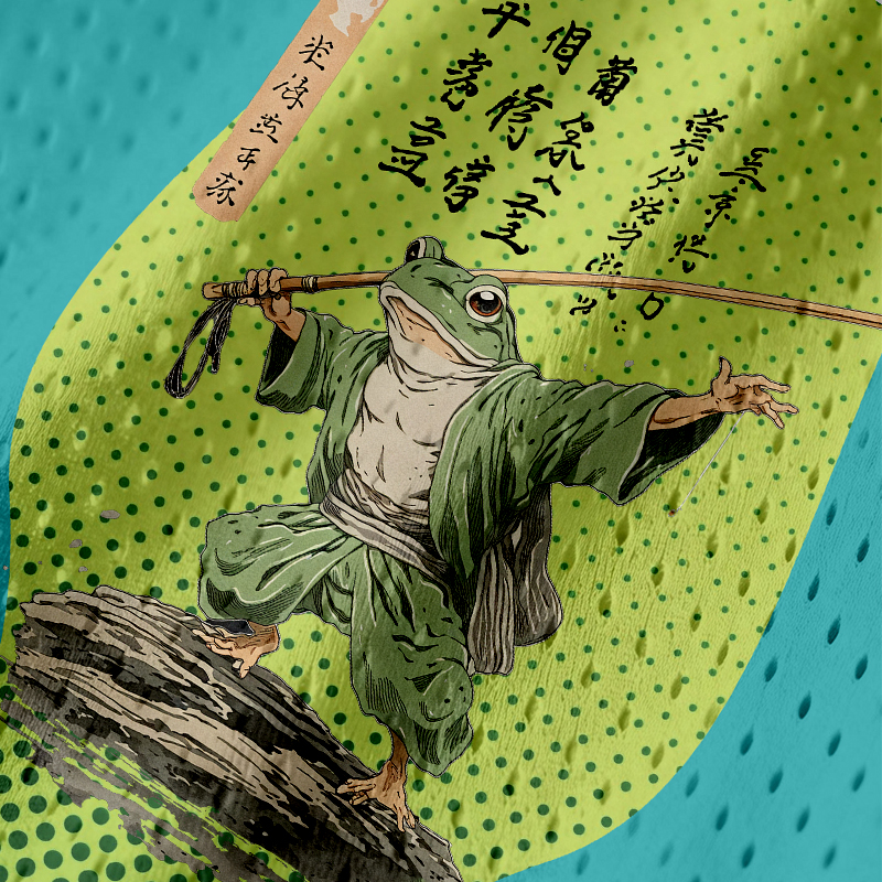 Modecanvas Frog Samurai Japanese Art Vintage Jersey Tank