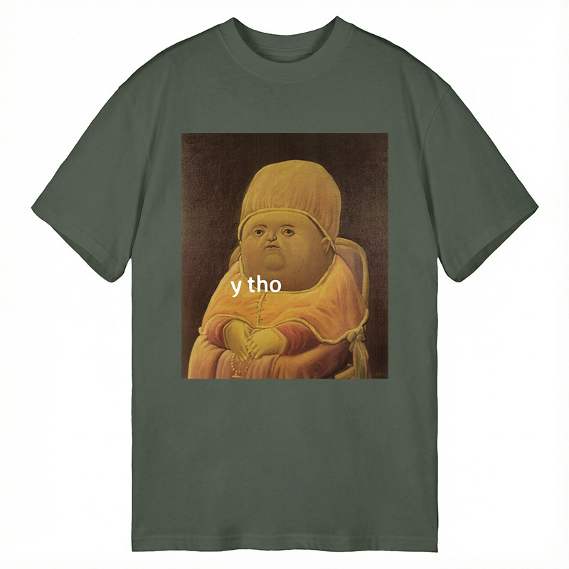 Modecanvas Y Tho Funny Meme DTG Printing Classic T-Shirt-modecanvas