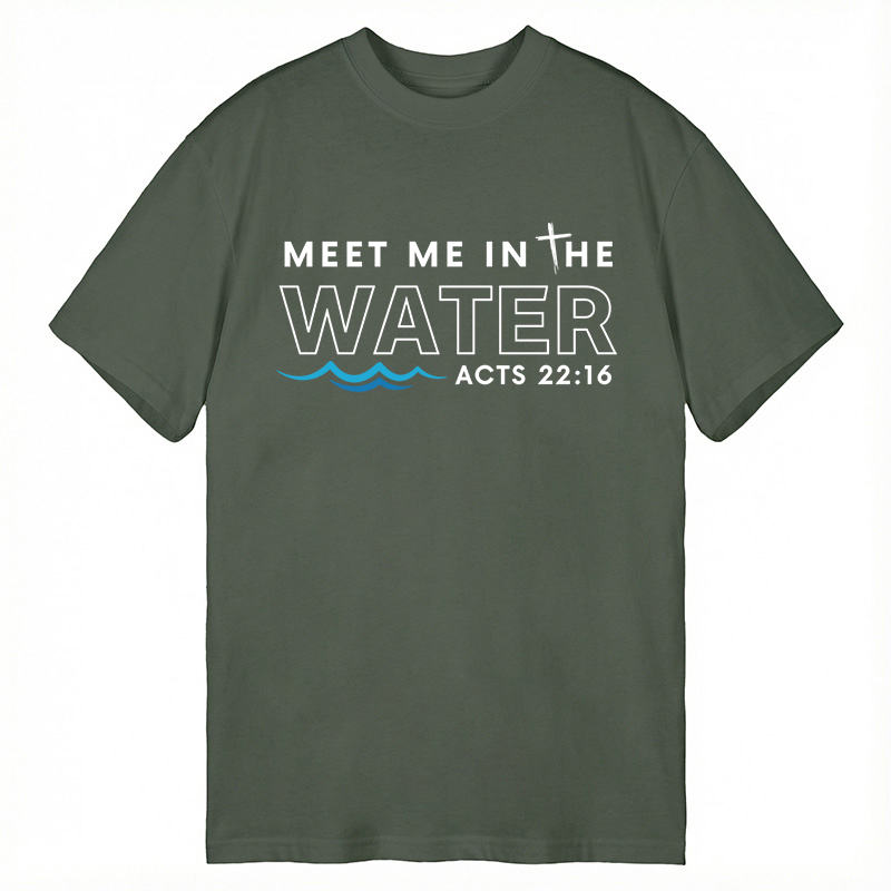 Modecanvas Meet me in the water DTG Printing Classic T-Shirt-modecanvas