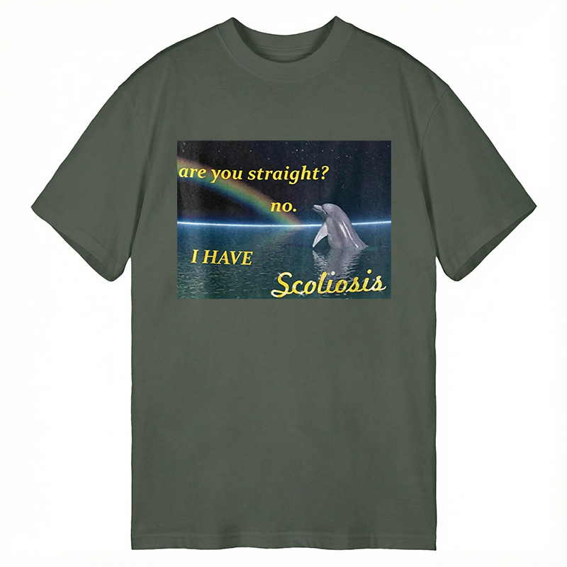 Modecanvas I Have Scoliosis Funny DTG Printing Classic T-Shirt-modecanvas