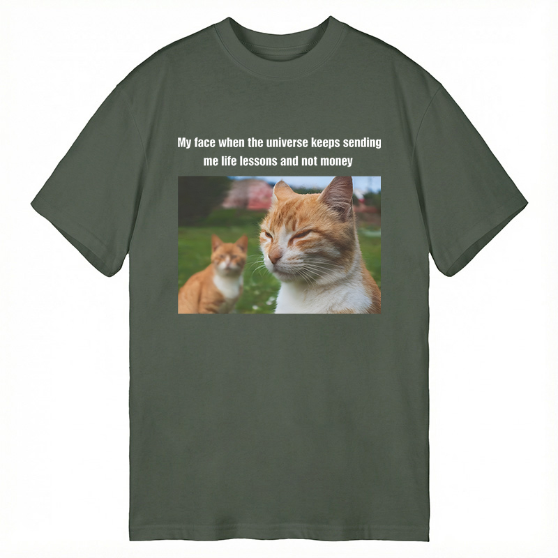 Modecanvas Grumpy Cat Meme DTG Printing Classic T-Shirt-modecanvas