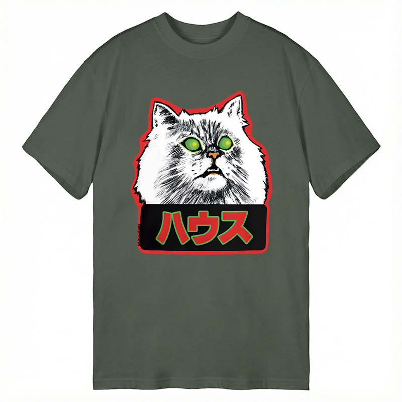 Modecanvas Hausu Cat DTG Printing Classic T-Shirt-modecanvas