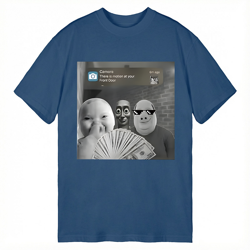 Modecanvas Tung Tung Tung Sahur&John Pork&AI Baby Funny Meme DTG Printing Classic T-Shirt-modecanvas